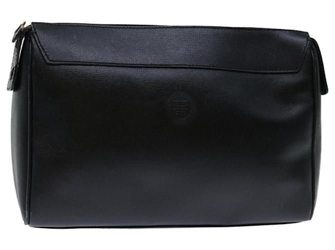 GIVENCHY Clutch Bag Leather Black Auth bs12942  ref.1303491
