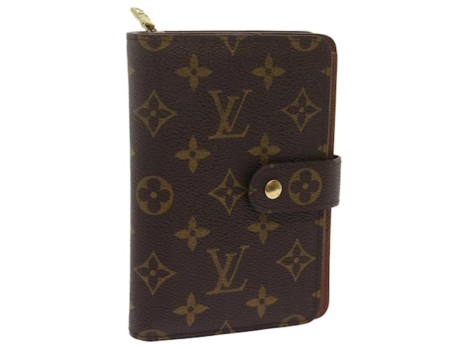 Carteira LOUIS VUITTON Monograma Porto Papie Zip M61207 LV Auth am5939 Lona  ref.1303526