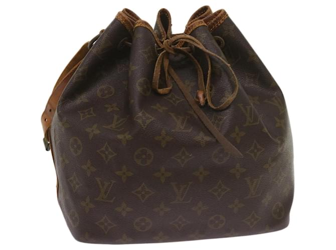 LOUIS VUITTON Monogram Petit Noe Shoulder Bag M42226 LV Auth 67779 Cloth  ref.1303559