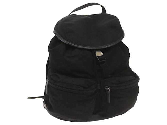 PRADA Backpack Nylon Black Auth yk11052  ref.1303573