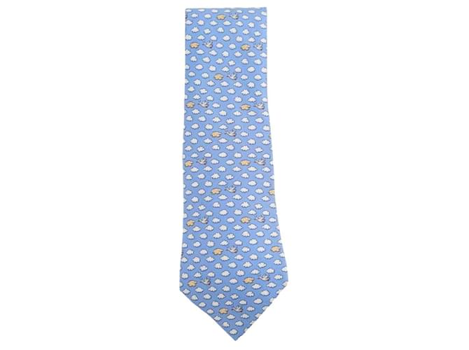 Hermès Lot de Cravate en soie Jaune  ref.1303601