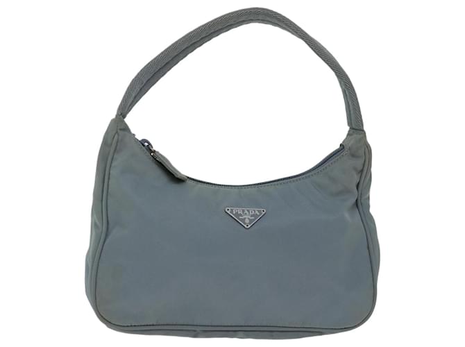 PRADA Hand Bag Nylon Light Blue Auth bs12579  ref.1303606