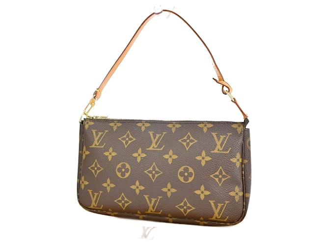 Louis Vuitton Pochette Accessoires Brown Cloth  ref.1303650