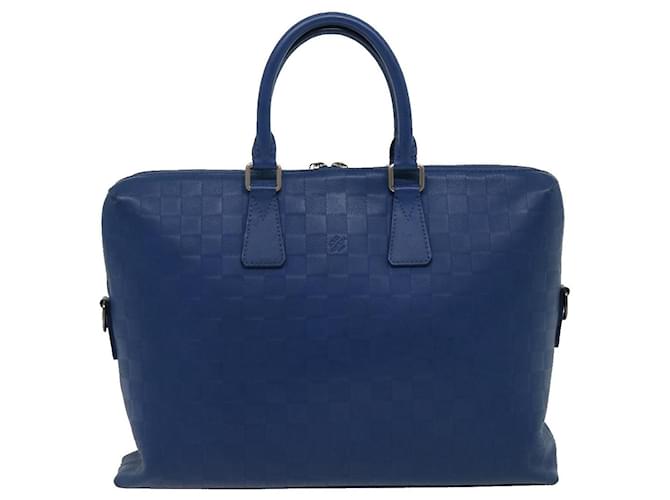 Louis Vuitton Porte documents Jour Blue Leather  ref.1303696
