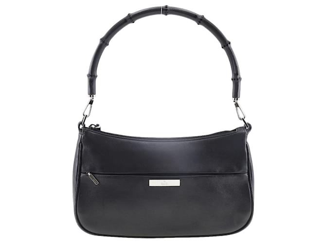 Gucci Bamboo Black Leather  ref.1303763