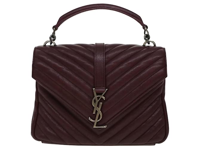 YVES SAINT LAURENT Red Leather  ref.1303812
