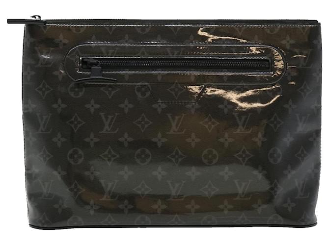 Louis Vuitton Pochette Black Cloth  ref.1303909