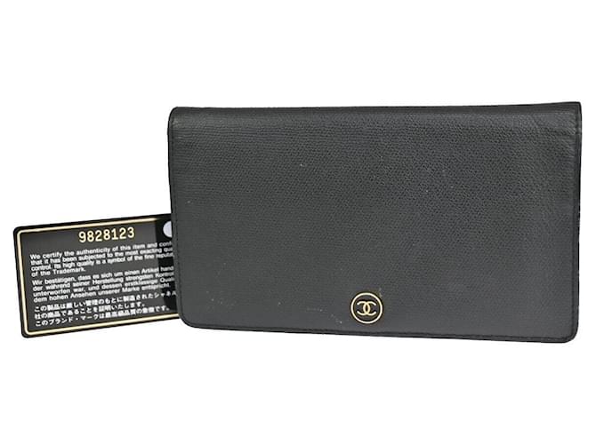 Chanel CC Black Leather  ref.1304019