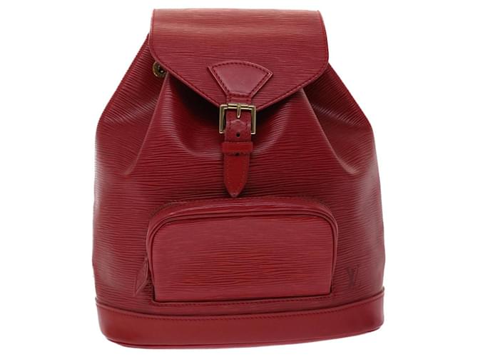 Louis Vuitton Montsouris Red Leather  ref.1304050