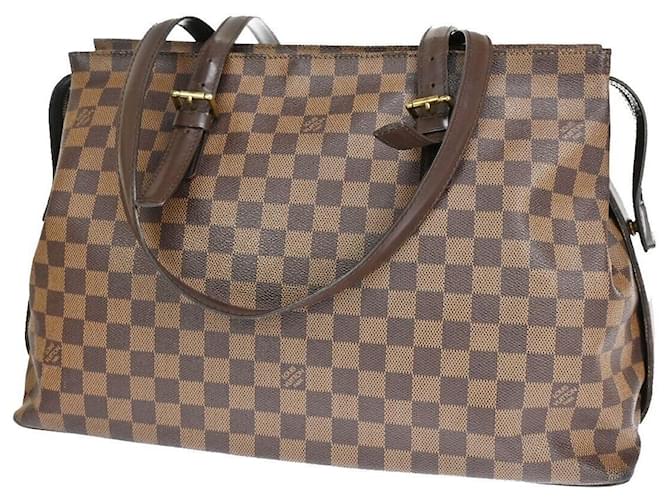 Louis Vuitton Chelsea Brown Cloth  ref.1304106