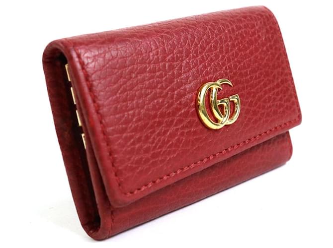 Gucci GG Marmont Rot Leder  ref.1304175