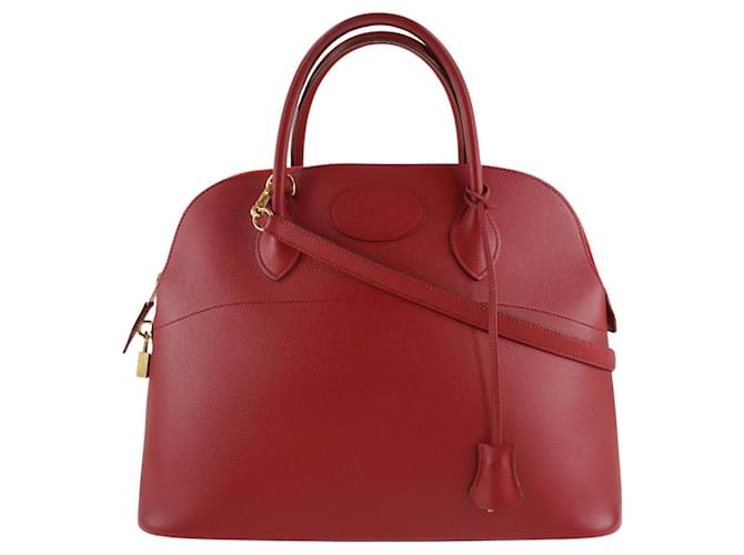 Hermès Bolide Red Leather  ref.1304322
