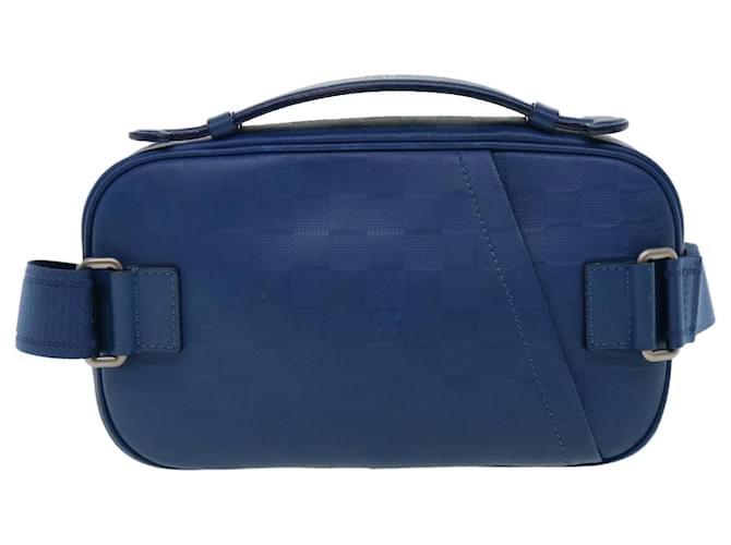 Louis Vuitton Ambler Azul Couro  ref.1304341