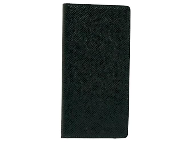 Louis Vuitton Couverture agenda de poche Negro Cuero  ref.1304450