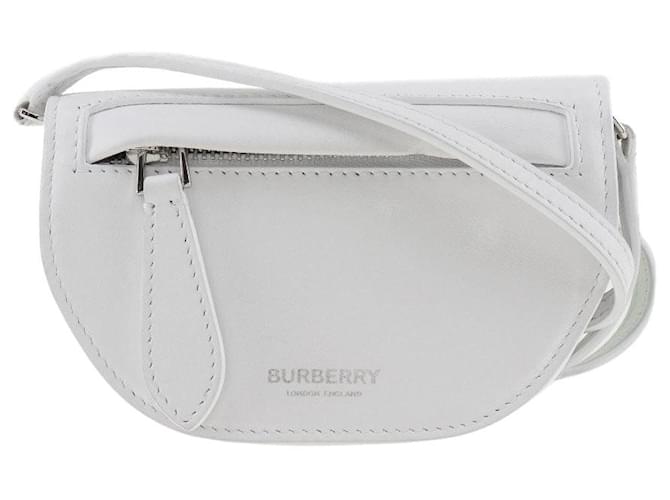 Burberry Olympia Cuir Blanc  ref.1304587