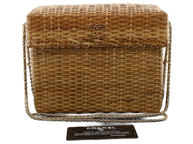Chanel - Bege Couro  ref.1304604