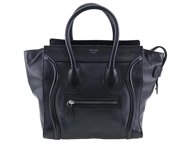 Céline Luggage Black Leather  ref.1304617