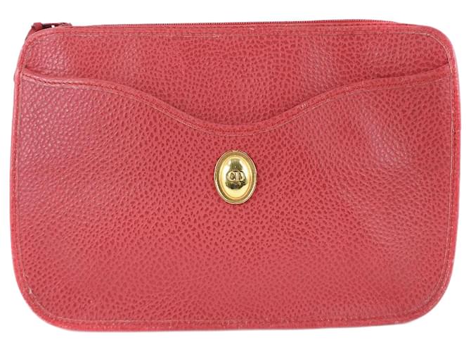 DIOR Red Leather  ref.1304618