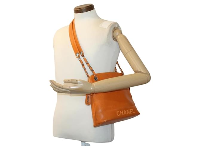 Chanel Orange Leather  ref.1304665