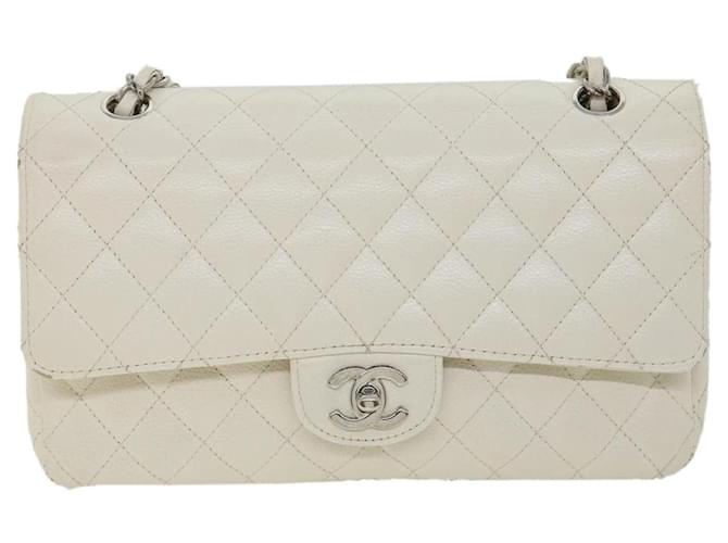 Chanel Timeless White Leather  ref.1304727