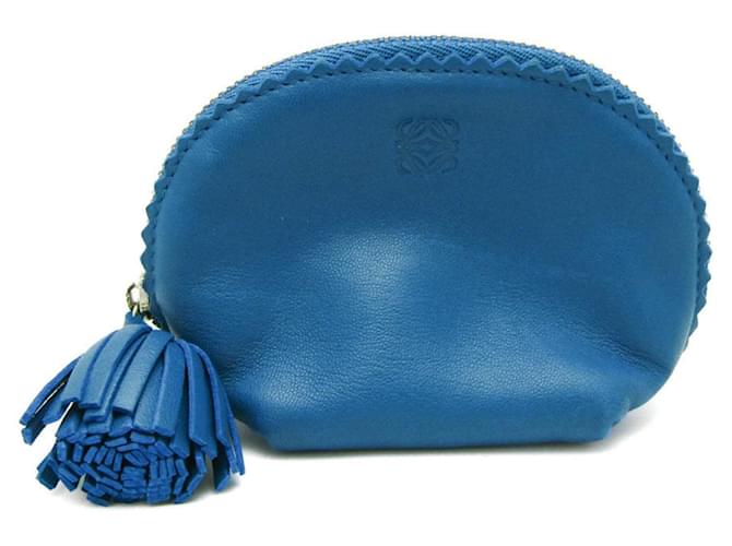 Loewe Anagram Blue Leather  ref.1304773