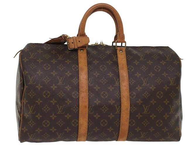 Louis Vuitton Keepall 45 Brown Cloth  ref.1304804