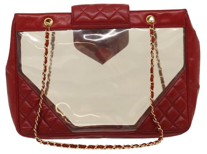 Chanel - Red Leather  ref.1304854
