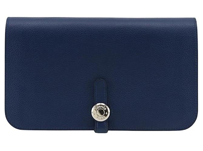Hermès Dogon Navy blue Leather  ref.1304865