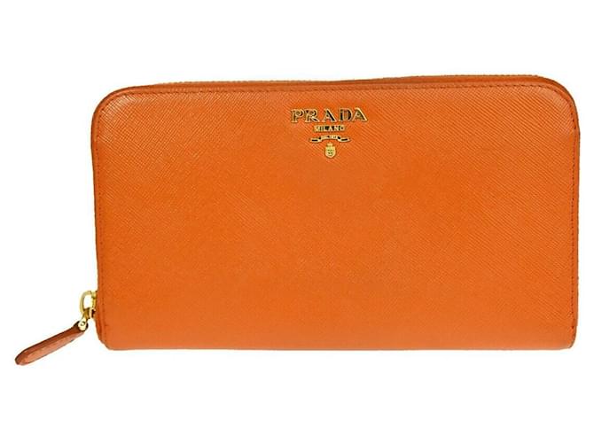 Prada Saffiano Orange Leather  ref.1304967