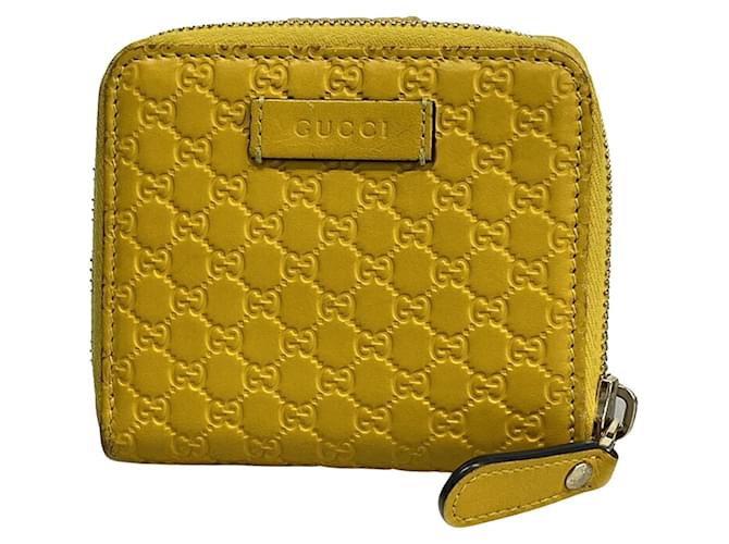 Gucci Micro Guccissima Yellow Leather  ref.1305051