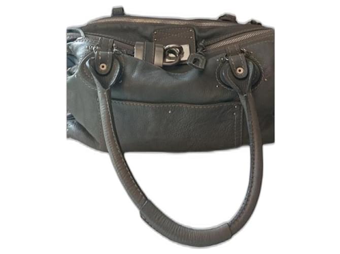 Chloé Paddington Grey Leather  ref.1305154