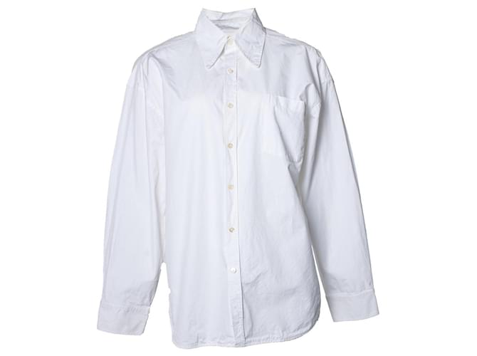 balenciaga, oversized white shirt Cotton  ref.1010290