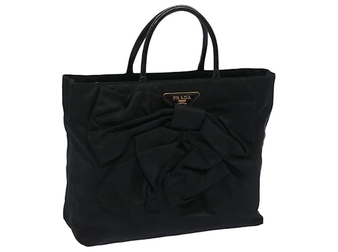 PRADA Hand Bag Nylon Black Auth bs11888  ref.1246700