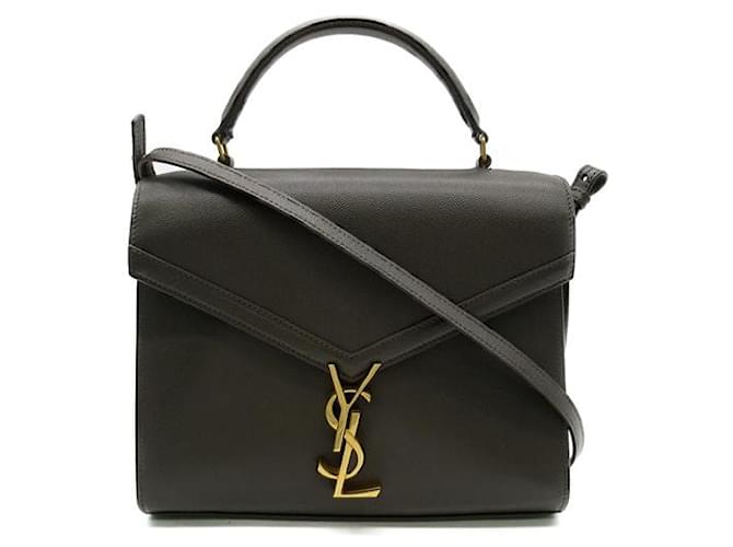 Yves Saint Laurent Mini Monogram Cassandra Top Handle Bag 624000.0 Leather  ref.1296345