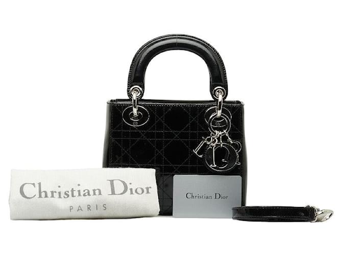 & Other Stories Mini Cannage Patente Lady Dior Couro  ref.1296695