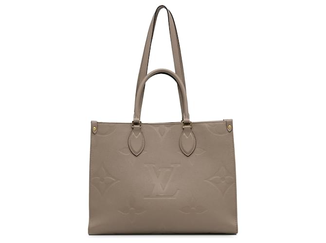 Louis Vuitton Empreinte OnTheGo MM con monograma marrón Castaño Beige Cuero  ref.1301210