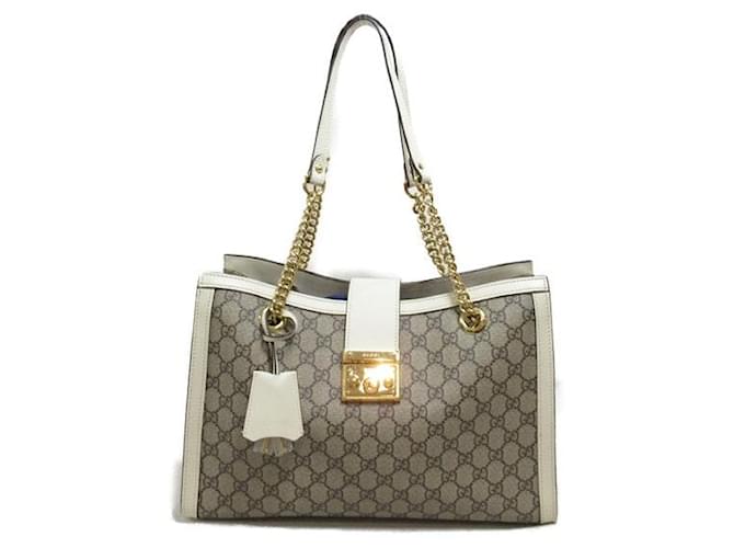 Gucci GG Supreme Padlock Chain Shoulde Bag  479197 Cloth  ref.1305161