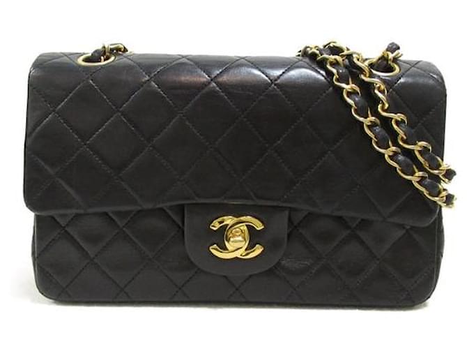 Chanel Petit sac à rabat doublé classique A01113 Cuir  ref.1305172