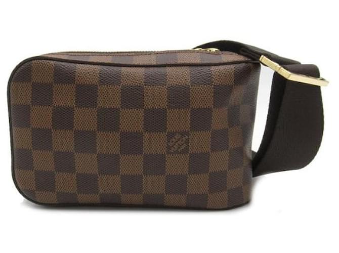 Sac ceinture Louis Vuitton Damier Ebene Geronimos en toile N51994 en très bon état  ref.1305195