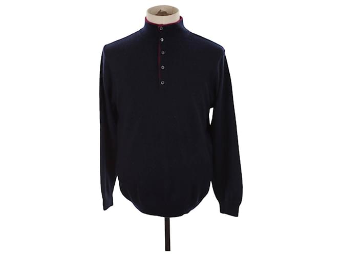 Eric Bompard Cashmere sweater Navy blue  ref.1305207