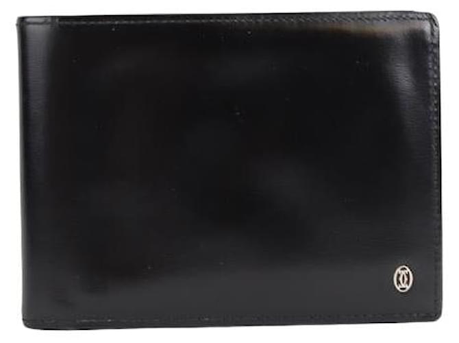 Cartier Leather wallet Black  ref.1305214