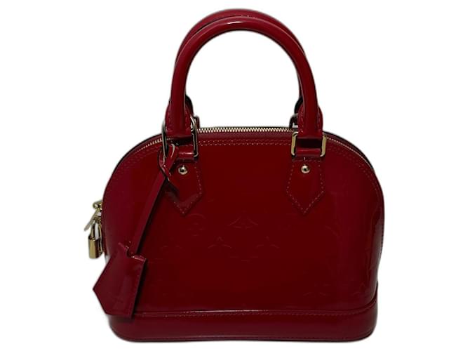 Louis Vuitton Alma BB Red Patent leather  ref.1305306