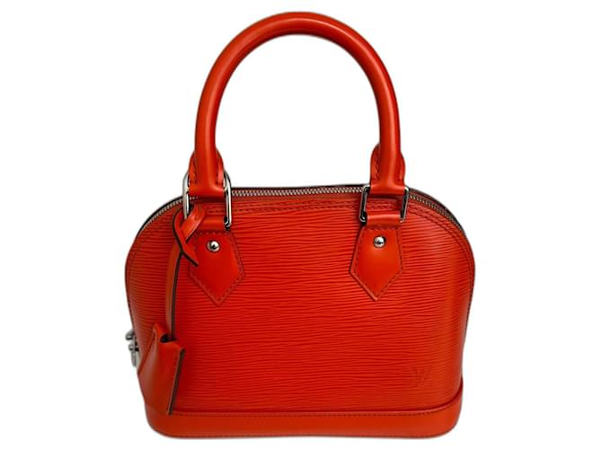 Louis Vuitton Alma BB Orange Leather  ref.1305313