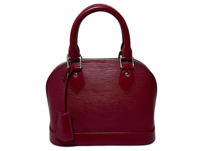 Louis Vuitton Alma BB Dark red Leather  ref.1305315