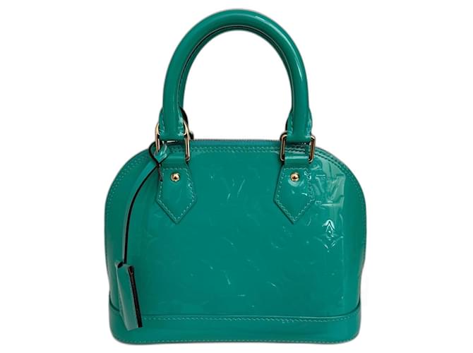 Louis Vuitton Alma BB Turquoise Patent leather  ref.1305331