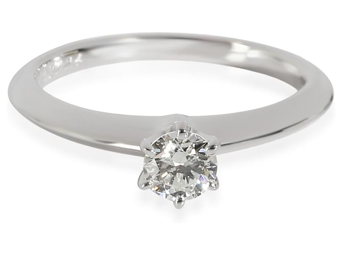 TIFFANY & CO. Anello di fidanzamento con diamante in platino I SI1 0.25 ctw Argento Metallico Metallo  ref.1305424