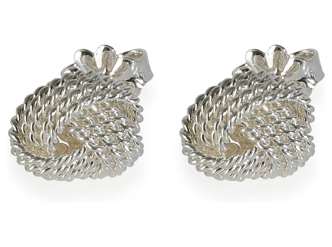 TIFFANY & CO. Rope Knot Earrings in  Sterling Silver Silvery Metallic Metal  ref.1305513