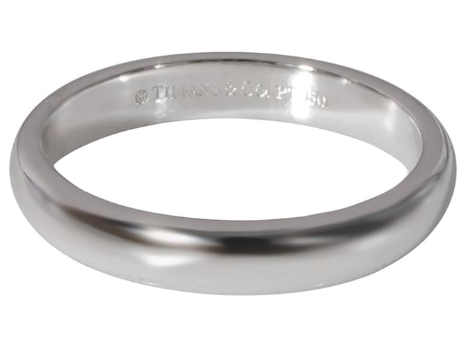 TIFFANY & CO. Aliança de casamento Tiffany Forever em platina Prata Metálico Metal  ref.1305519