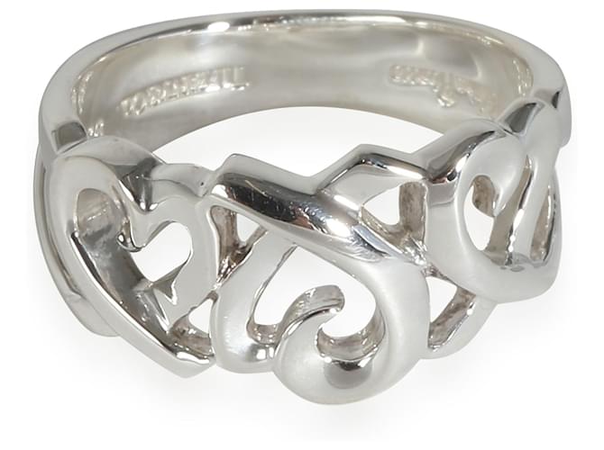 Tiffany & Co TIFFANY Y COMPAÑIA. Anillo con forma de corazón amoroso de Paloma Picasso en plata de ley Metálico Metal  ref.1305528