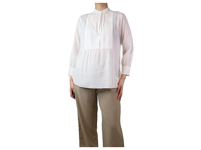 Nili Lotan Camisa de algodón blanca - talla S Blanco  ref.1305571